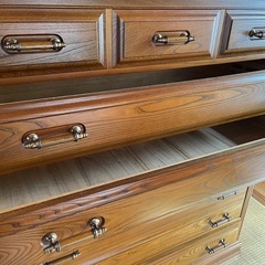 和タンス 木製 大型収納 【引き取り限定】の画像