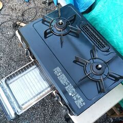 ★美品!!お届け可‼★2022年製 リンナイ ガスコンロ ガステーブル LPガス KG35NBKLの画像