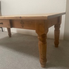 パイン材ローテーブルの画像