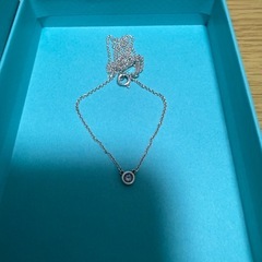 Tiffany & Co. シルバーネックレス ダイヤモンド付きの画像