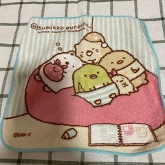 すみっこぐらし弁当箱、箸、おしぼり、ミニタオルの画像