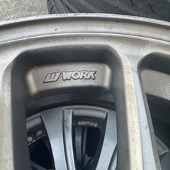 18インチ2本 WORK CR kai 7.5j +42 塗装ベースに！の画像