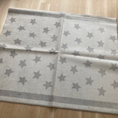 IKEA イケア　カーペット　ラグ　子供部屋　星　スター　グレーの画像
