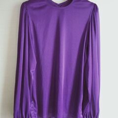 パープルの衣装上下セット(フリーサイズ)の画像