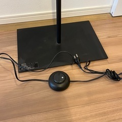 無印良品　フロアライト用スチールスタンド　シェード付きの画像