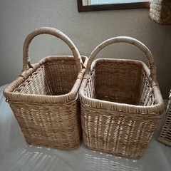 【11/14まで】サリュ　ナチュラルキッチン　バスケット　かご　セットの画像