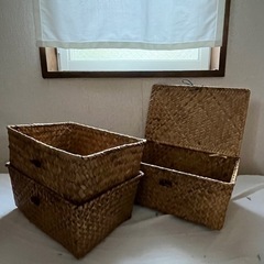 【11/14まで】サリュ　ナチュラルキッチン　バスケット　かご　セットの画像