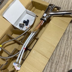 リクシル製　キッチン水栓 クロムメッキ レバー式　未使用品の画像