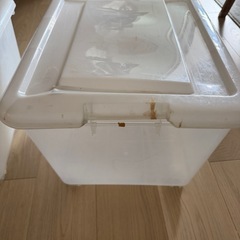 【2個セット】ニトリ ふた付きキャスター収納ケース（縦横自在タイプ）の画像