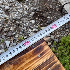 焼板仕上げ　観葉植物置き　ディスプレイ用ににの画像