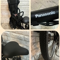 大容量8🌸室内保管🌼パナソニック ギュット　🌼子供乗せ電動自転車ブラック11の画像