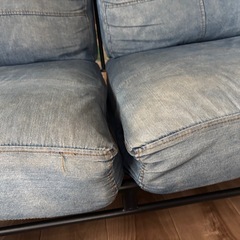 デニム ソファの画像