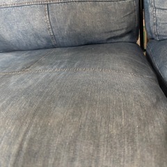 デニム ソファの画像