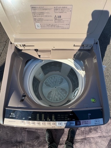 日立全自動電気洗濯機BW-V100B 10kタイプ(超美品)
