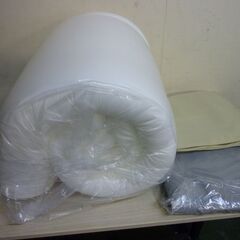 ※取引中/売約済***********未使用/新品　未開封　【高弾性マットレス】シングルサイズ　3つ折り+おまけ布団カバーシングル　 抗菌 防臭 高弾性 厚み10cmの画像