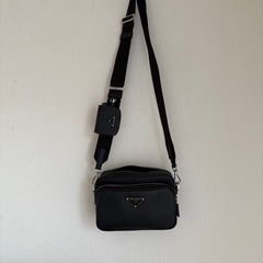 PRADA プラダ サフィアーノレザー ショルダーバッグの画像