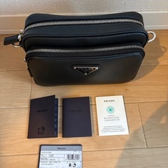 PRADA プラダ サフィアーノレザー ショルダーバッグの画像