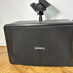 ◆SONY◆MU-S772K◆PAスピーカー★ソニー◆天吊り金具◆黒◆ペアスピーカー◆大型スピーカーの画像