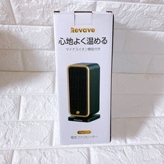 【新品】 セラミックヒーター 小型 電気ファンヒーター 空気清浄 黒の画像