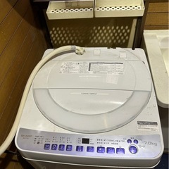 シャープ全自動洗濯機(ES-T715)7kg ホワイトの画像