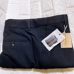 3XL！スラックス メンズ ビジネススラックス スリム スーツパンツ ブラックの画像