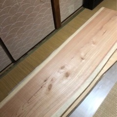 値下げ 激安 一枚板 無垢  近場配送無料☆ ダイニングテーブル等にの画像