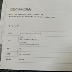 エアバギーココブレーキEXフロムバース 美品の画像