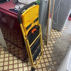 野澤産業　仮置きトレイ付き　３段脚立　【リサイクルショップ道楽屋】の画像