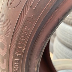 185.55.15 ヨコハマタイヤ　4本エコス21年製　165.65.14 スタッドレスタイヤ付けますの画像