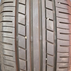 185.55.15 ヨコハマタイヤ　4本エコス21年製　165.65.14 スタッドレスタイヤ付けますの画像