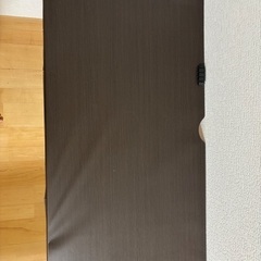 パソコンデスク/茶色/※天板加工剥がれ有りの画像