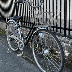 ＜整備済・美品車＞PROGRESS・プログレス 27インチ自転車・ノーパンクタイヤ 外装6段変速 LEDオートライト 鍵付き・パンク無料修理券付の画像