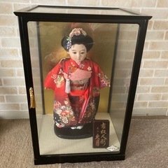 市松人形 久月 ケース付きの画像