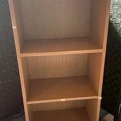 訳ありカラーボックス　テープ痕　ナチュラル色の画像