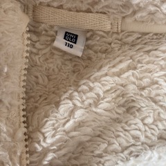 ユニクロ　フリース　サイズ110 ホワイトの画像