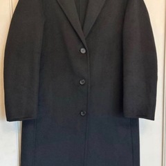 UNIQLO ユニクロ　チェスターコート　黒　S アウター　コートの画像