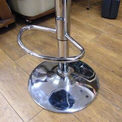 カウンターチェア 回転チェア 昇降付き 高さ調整 高さ86.5～107.5cm 椅子 イス ブラック 黒 札幌市 厚別区の画像