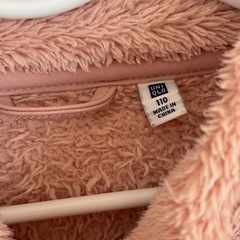 ユニクロ　フリース　ピンク　サイズ110の画像