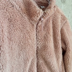 ユニクロ　フリース　ピンク　サイズ110の画像