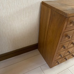 中古　棚　引き出し　木製　の画像