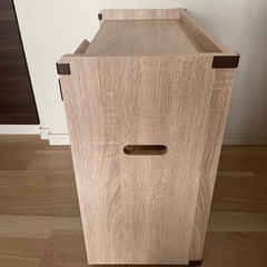 美品 LOWYA サイドワゴン  約60 x 60 x 30cm   の画像