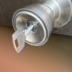 アルミドア　鍵付き　枠無しの画像