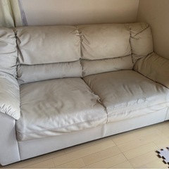 ソファ ３人掛け カバー付きの画像