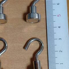 ネオジム磁石 小型フック 10個の画像