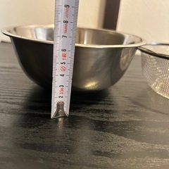 ボール、ザル調理用器具　ステン2個セットの画像