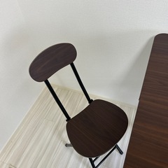 折りたたみ式ダイニングテーブルセットの画像