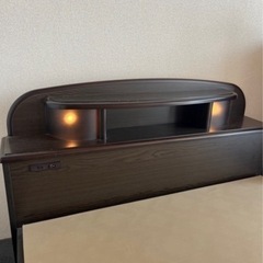 【11/22-29取引】セミダブルベッド（マットレス付）の画像