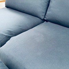 【無印良品】3シーター幅広200cm 購入価格13.8万円ソファ & オットマンセット （カバー付き) 約9万円OFF：64%OFF
の画像