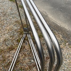 ステンレス　物干し　布団干し　5連　布団干し台　折り畳みの画像