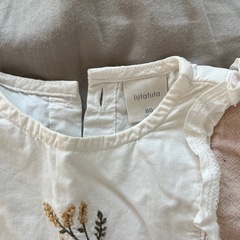 バースデイ　ロンパース　女の子　80の画像